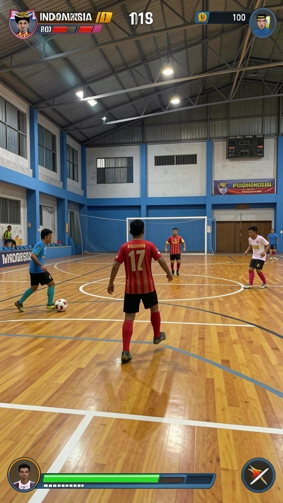 valohoki - Gambarkan suasana permainan yang mendebarkan dengan grafis yang cerah.